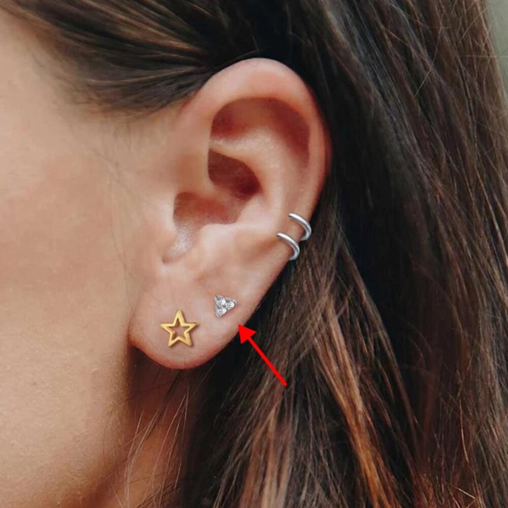 21101 925 Sterling Silver Tiny Stud Earrings | Minimalist Studs